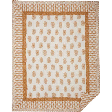 Avani Gold Twin Quilt 68Wx86L VHC Brands - The Fox Decor